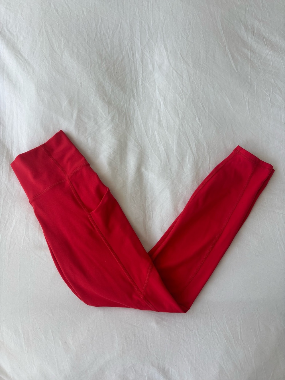Hot Pink High Waisted Pocket Leggings XS